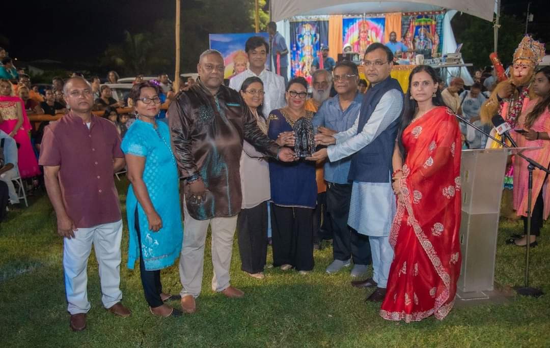 High Commissioner Dr. Pradeep Rajpurohit and Mayor of Chaguanas, His Worship Faaiq Mohammed attended Grand Ramleela celebration on the ocassion of Dussehra 2024